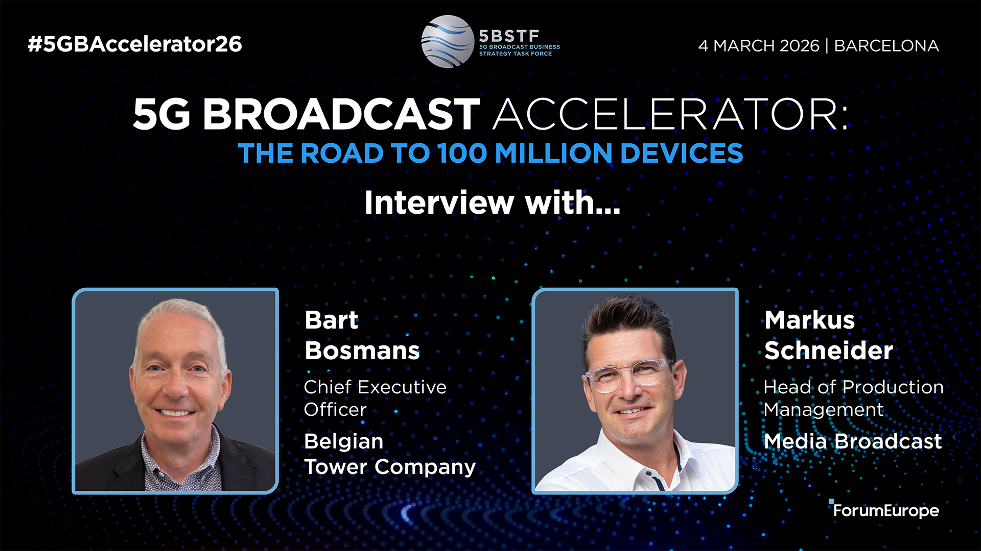 Interview: Bart Bosmans and Markus Schneider, Belgium Tower Company and Media Broadcast